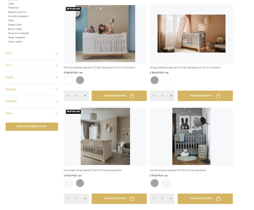 Łóżeczka dziecięce - jakie wymiary wybrać?