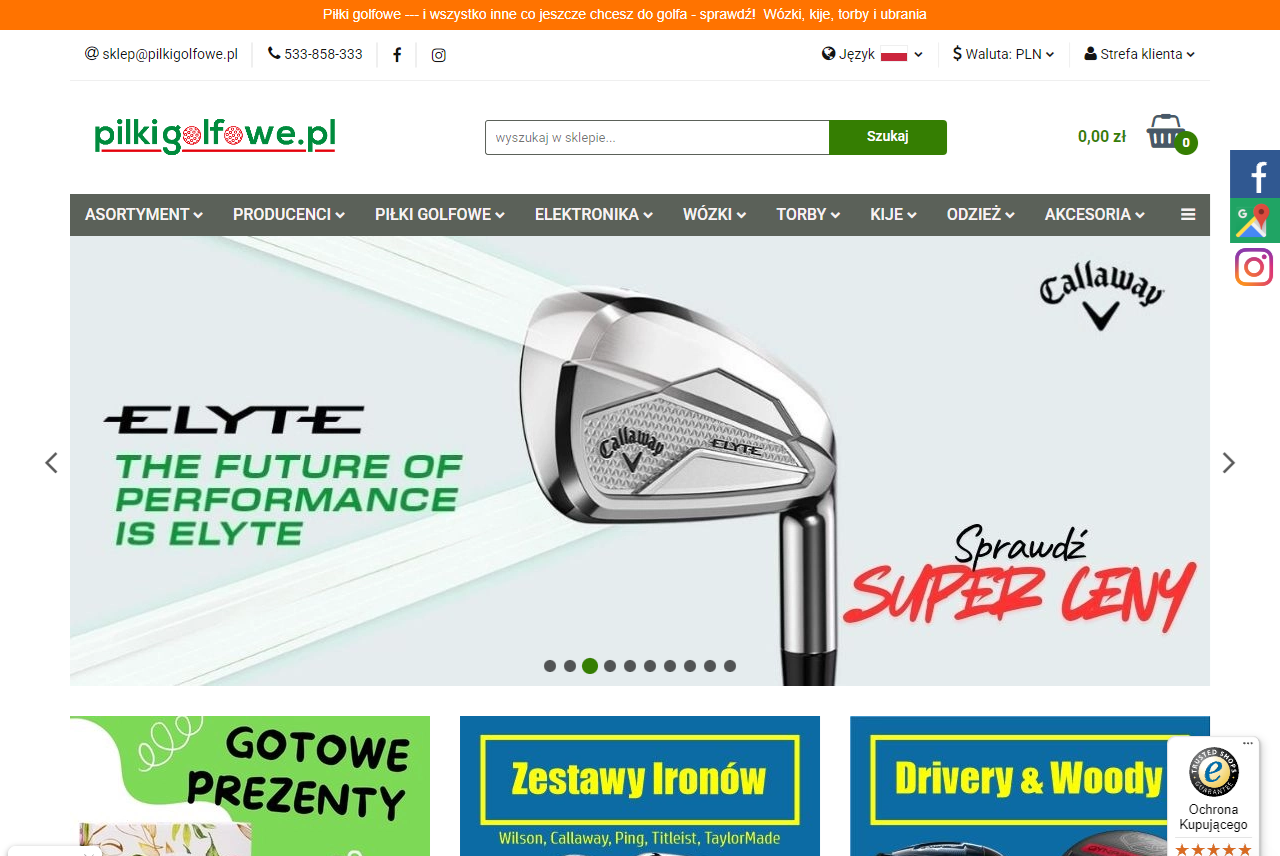 Co kupić w sklepie golfowym na prezent?