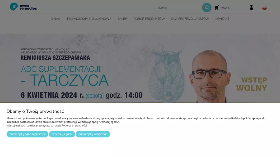 INVEX REMEDIES - zrzut ekranu