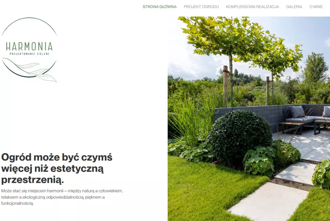Harmonia - Projektowanie Zieleni - zrzut ekranu