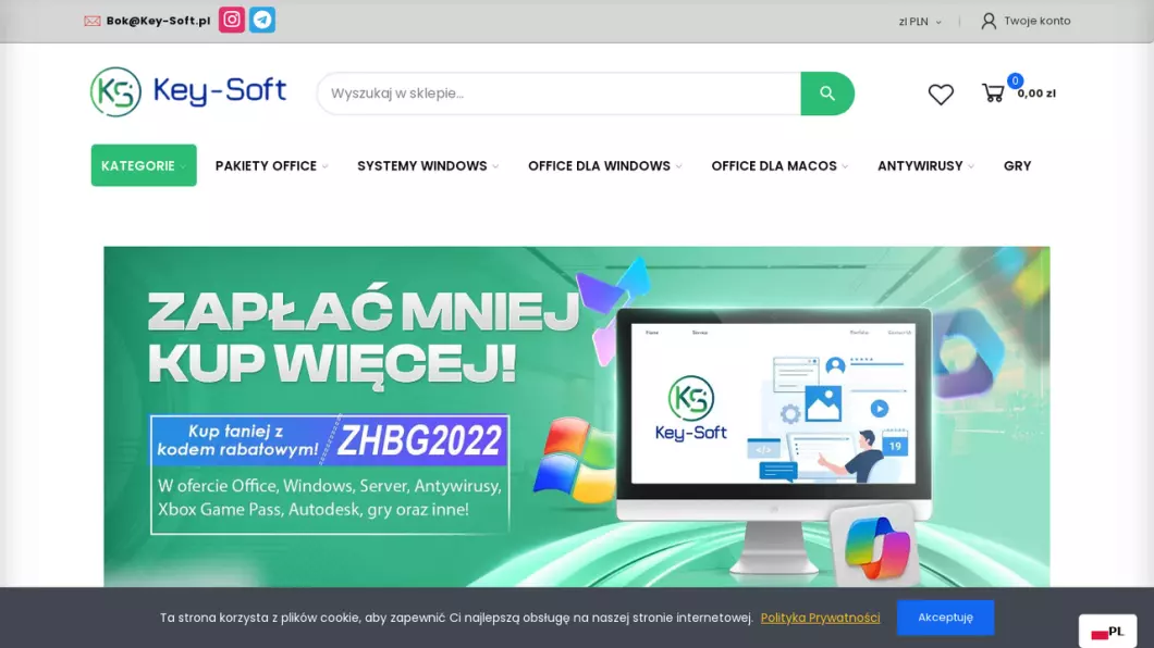 Key-Soft.pl - klucze do oprogramowania - zrzut ekranu
