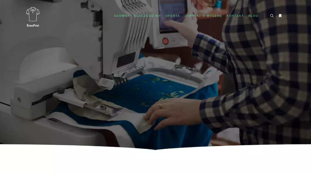RemaPrint - Nadruki na koszulkach Warszawa - zrzut ekranu