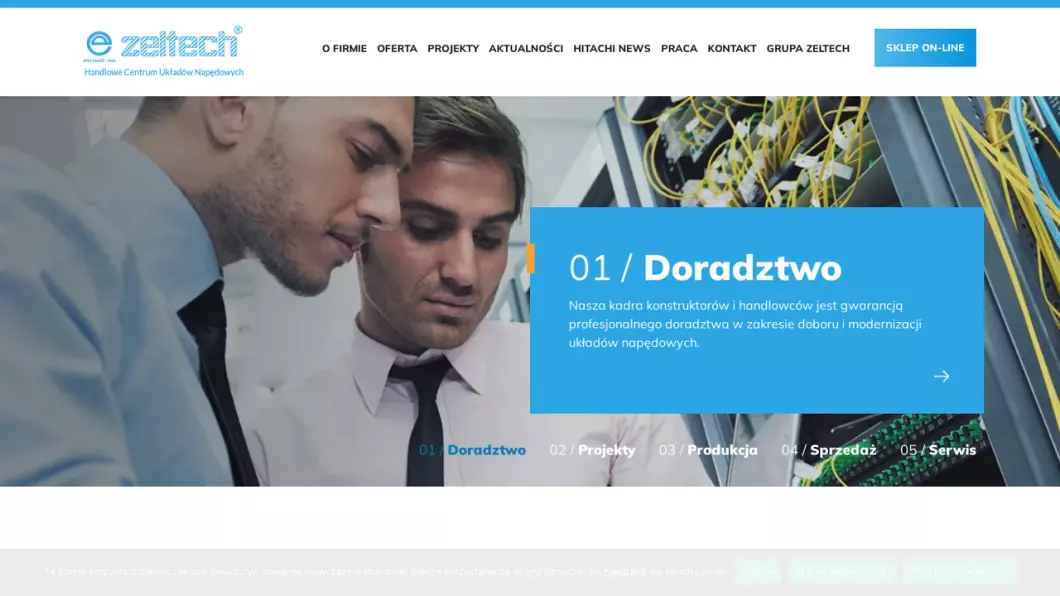 ZELTECH - Elektryczne układy napędowe - zrzut ekranu