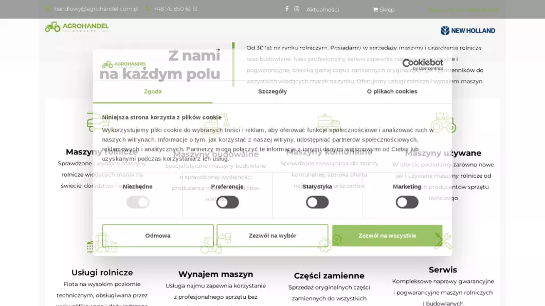 Agrohandel - zrzut ekranu