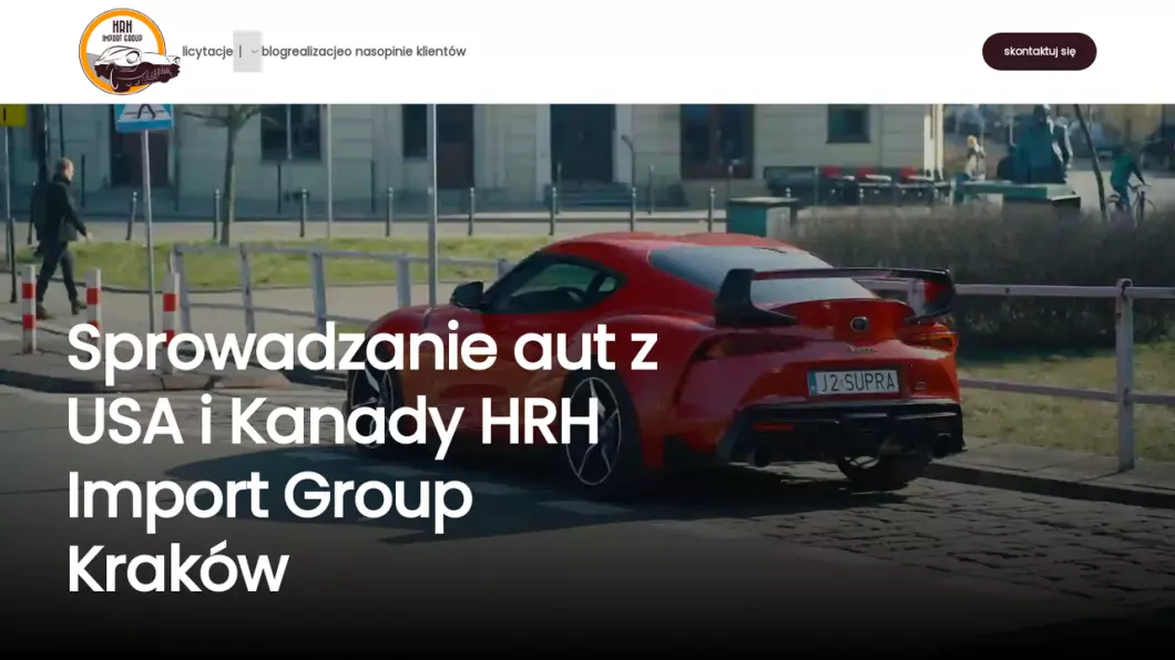 HRH Import Group - zrzut ekranu