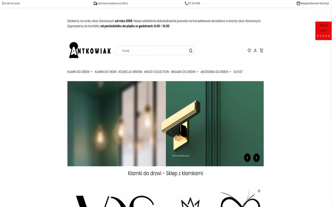 Antkowiak Klamki - zrzut ekranu