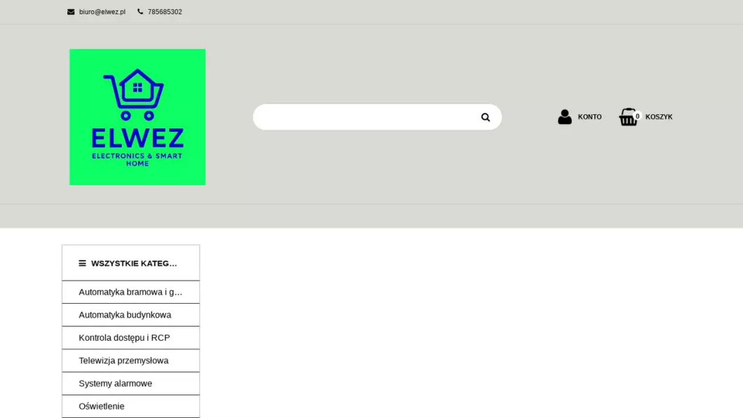 Automatyka bramowa, garażowa, budynkowa | elwez.pl - zrzut ekranu