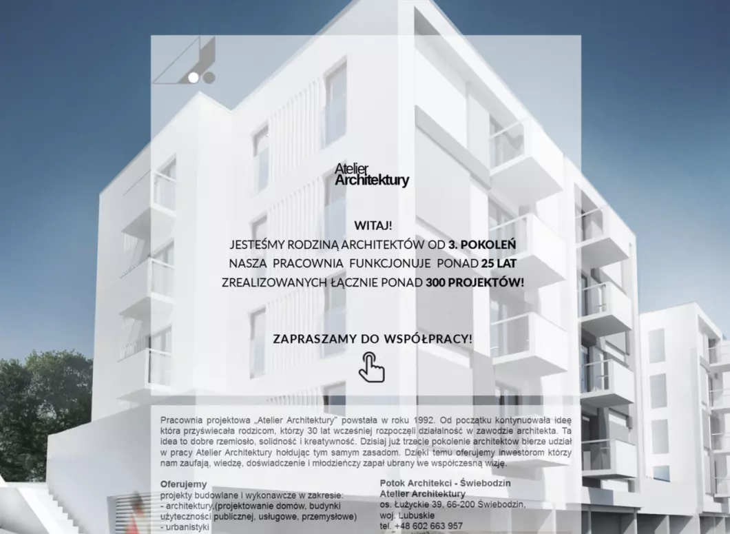Architekt Świebodzin - Atelier Architektury Paweł Potok - zrzut ekranu