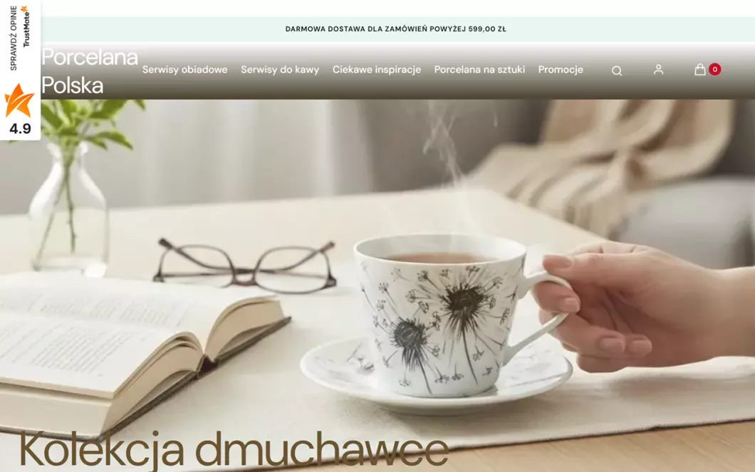 Naczynia porcelanowe - Porcelana Polska - zrzut ekranu